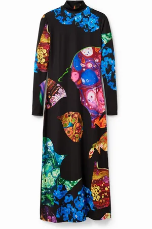 Desigual Abito slim midi minerale