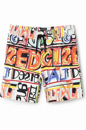 Desigual Bermuda jogger scritte