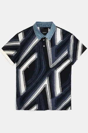 Desigual Polo jacquard geometrie