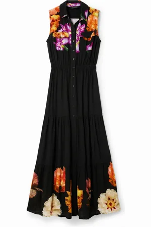 Desigual Abito lungo chemisier floreale M. Christian Lacroix
