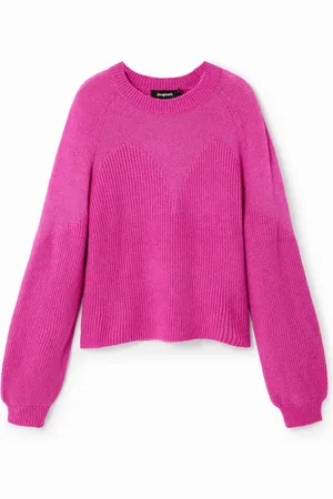 Desigual Maglione trasparente tinta unita
