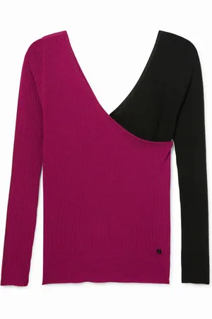 Desigual Maglione slim collo a V