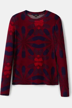 Desigual Pullover slim floreale