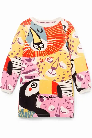 Desigual Vestito felpa animali