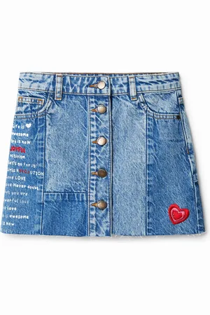 Desigual Minigonna denim patchwork