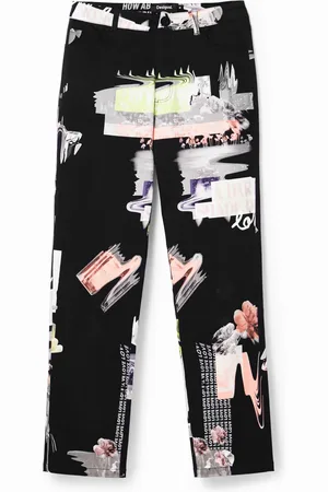 Desigual Pantaloni collage Straight