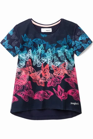 Desigual Maglietta corta farfalle multicolore