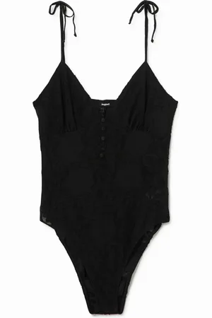 Desigual Body ricamo spalline sottili