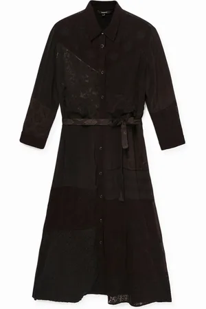 Desigual Vestito boho chemisier midi