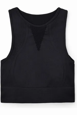 Desigual Top sportivo elasticizzato