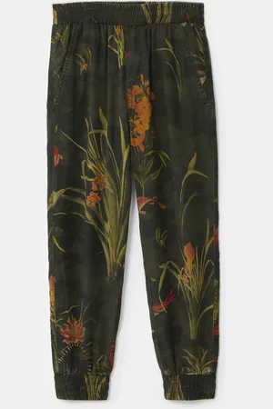 Desigual Pantaloni jogger fiori