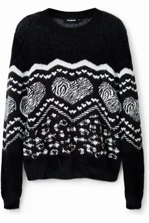 Desigual Maglione bordo cuore