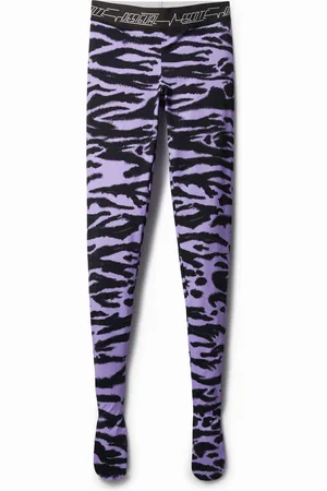 Desigual Leggings slim stampa animalier