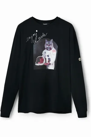 Desigual T-shirt oversize gatto astronauta
