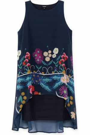 Desigual Vestito multistrato e stampa floreale