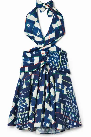 Desigual Abito corto halter Stella Jean