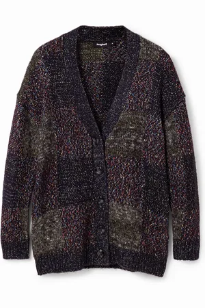 Desigual Cardigan oversize quadri