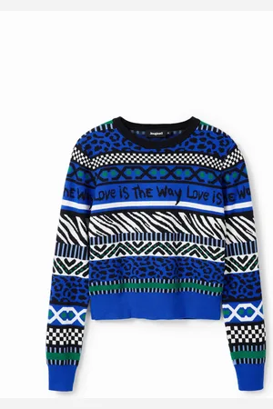 Desigual Maglione corto fregi