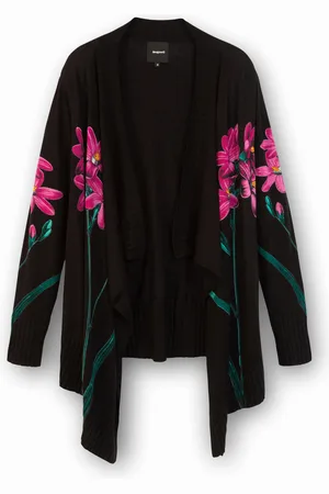 Desigual Maglia aperta tricot orlo asimmetrico