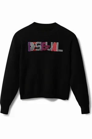 Desigual Maglione a maglia ricami