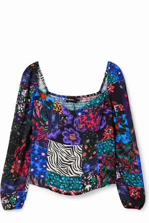 Desigual Blusa corsetto patch