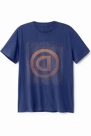 Desigual Maglietta puntillista con logo