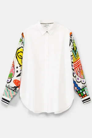 Desigual Camicia artistica con frange