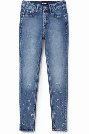 Desigual Jeans skinny push-up fiori