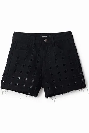 Desigual Shorts di jeans buchi