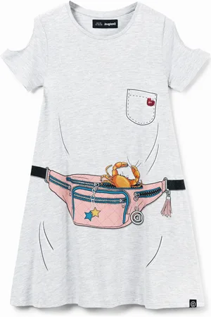 Desigual Vestito trompe-lâoeil di marsupio