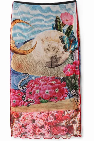 Desigual Gonna midi tulle slim