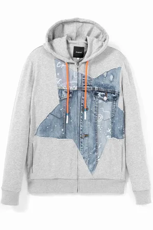Desigual Felpa patch jeans