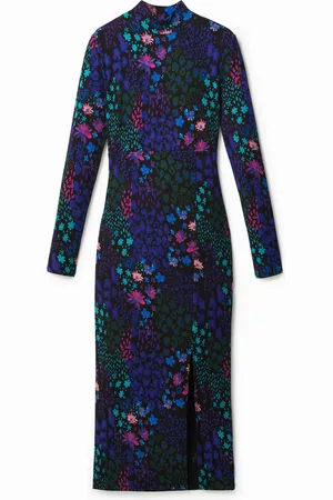 Desigual Vestito midi slim fiori