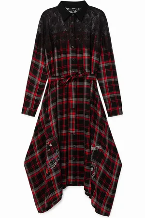 Desigual Vestito chemisier tartan