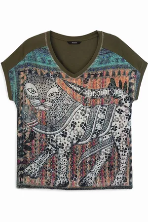 Desigual Maglietta ampia orientale