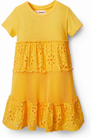 Desigual Vestito balze e mesh