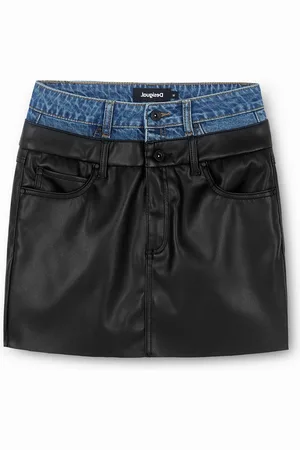 Desigual Minigonna slim doppio girovita