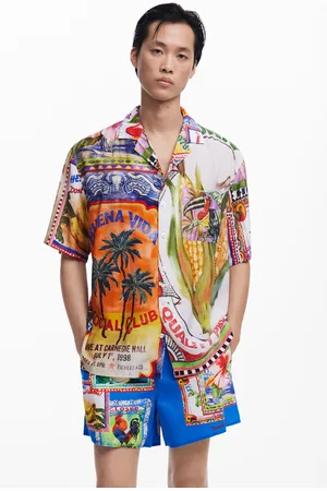 Desigual Camicia cartoline a maniche corte