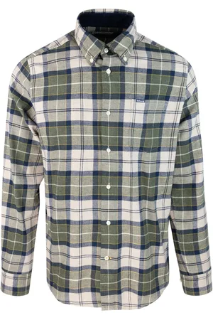 Barbour Camicia Fortrose taglio sartoriale Forest Mint