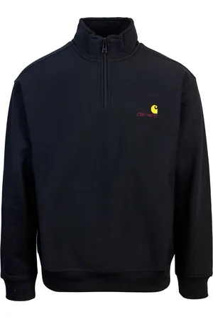 Carhartt Felpa Half Zip American Script Black
