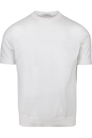 Paolo Pecora T-shirt in maglia fine bianca