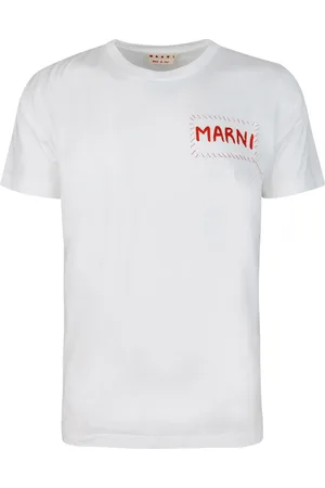 Marni T-shirt bianca con applicazione