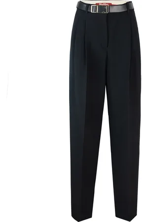 Max Mara Pantalone lungo in cady nero