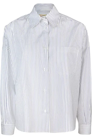 Max Mara Camicia oversize in popeline di cotone blu