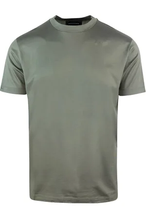Emporio Armani T-shirt basica verde army