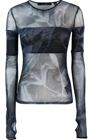Daily paper Top Floral Mesh