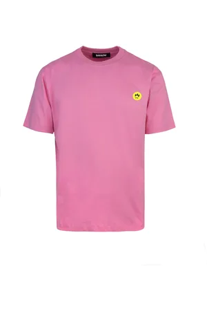 BARROW T-shirt rosa maxi orsetto multicolor