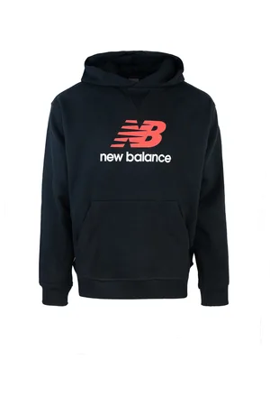 New Balance Felpa Athletics French Terry Logo nera
