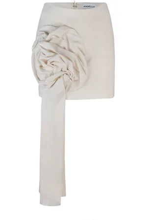 MARELLA Minigonna Zulia con rosa drappeggiata