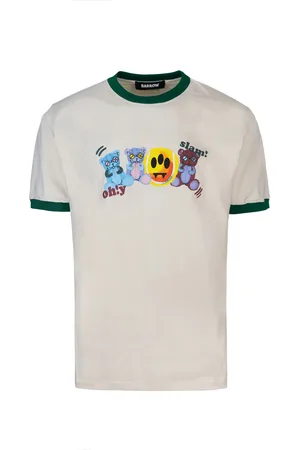 BARROW T-shirt con contrasti e stampa